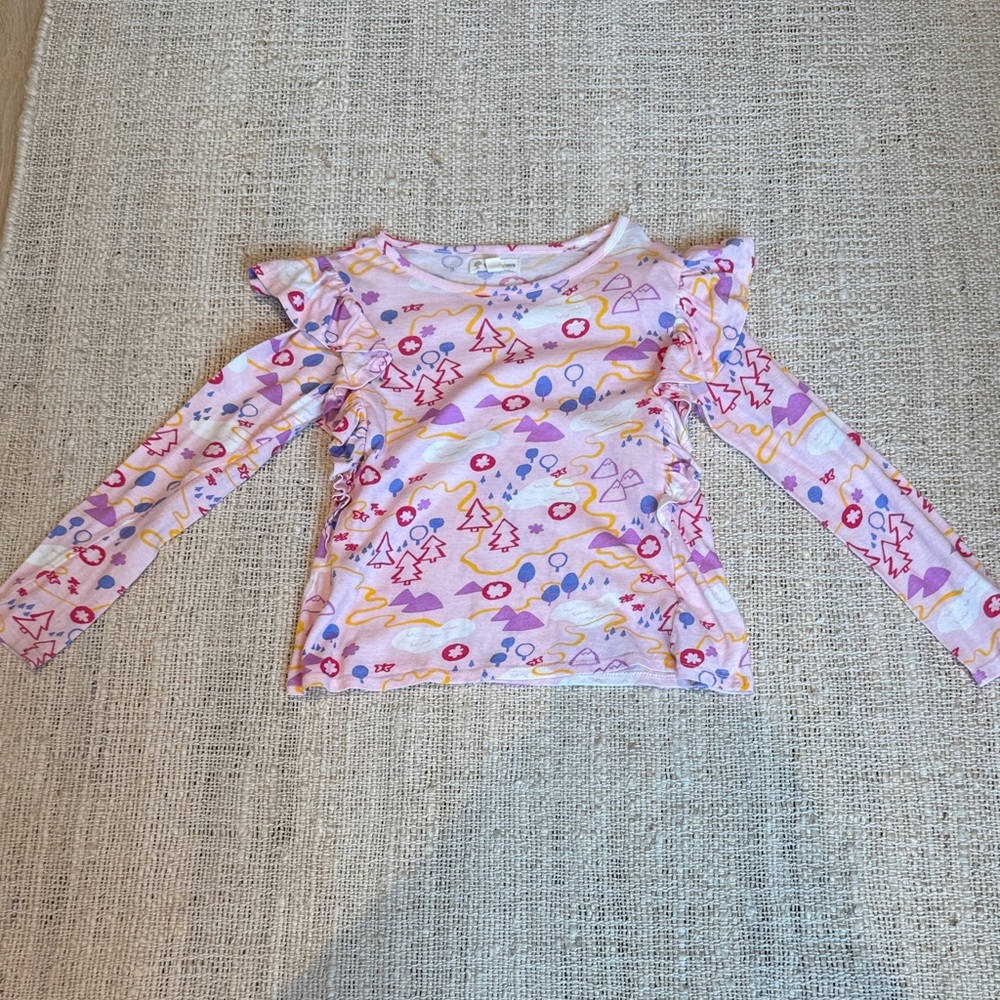 Tucker + Tate Pink Patterned Long Sleeve Tee